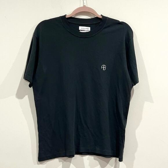 NEW NWT ANINE BING Lili Outlaws Tee Faded Black White T-Shirt - Picture 3 of 6